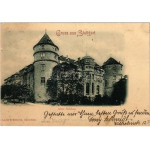 1899 (Vorläufer) Stuttgart, Altes Schloss / castle (small tear)