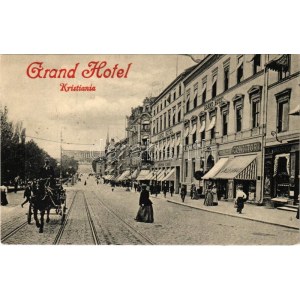 1910 Oslo, Christiania, Kristiania; Grand Hotel, Conditori