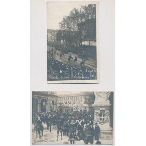 1911 Torino, Turin; Esposizione Internazionale, Corteo Reale, In attesa dei Sovrani / opening ceremony of the expo ...