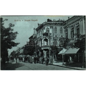 Braila, Strada Regala, Farmacia Minerva, Universal / street, pharmacy, shops. Georges Kostomyris