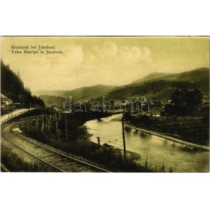 Iacobeni, Jakobeni (Suceava); Valea Bistrita / river valley, railway track (wet corner)