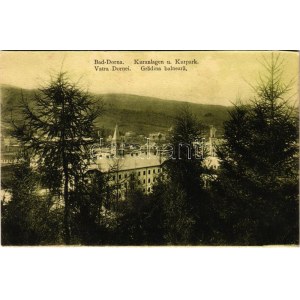 Vatra Dornei, Dornavátra, Bad Dorna-Watra (Bukovina); Kuranlagen, Kurpark. Verlag Rosenfeld 1912. / Gradina belneara ...