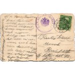 1915 Lviv, Lwów, Lemberg; Ulica Walowa / Walowagasse / street view, bank, shops + K.U.K. BAHNHOFKOMMANDO...