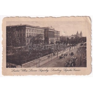 Lviv, Lwów, Lemberg; Ulica Leona Sapiehy / street, automobile (EB)