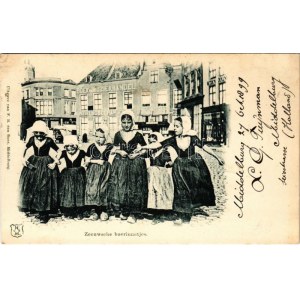 1899 (Vorläufer) Zeeuwsche boerinnetjes / Dutch folklore, peasant women from Zeeland (EK)