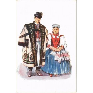 Kalotaszegi esküvő pár / Transylvanian folklore from Tara Calatei, wedding couple s: Csikós Tóth András (EK...
