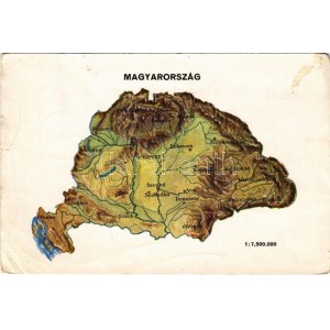 1939 Magyarország térképe Trianon előtt / Hungarian irredenta (szakadás / tear)