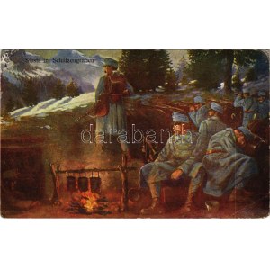 1916 Siesta in Schützengraben / Pihenő a lövészárokban / WWI K.u.k. military art + K.u.k. 10. Kav. Trp. Div. Kmdo. + ...