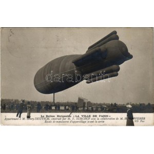 1908 Le Ballon Dirigeable La Ville de Paris / Francia léghajó / French dirigible