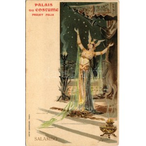 Salambo. Palais du Costume Projet Félix / Erotic lady art postcard. Imp. les Lemercier, Paris litho s: Japhet (EK...