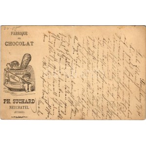 1891 (Vorläufer!!!) Fabrique de Chocolat Ph. Suchard Neuchatel (Suisse) ...