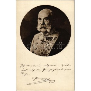 Franz Josef I / Franz Joseph I of Austria. Auf Befehl Sr. K.u.K. Apost...
