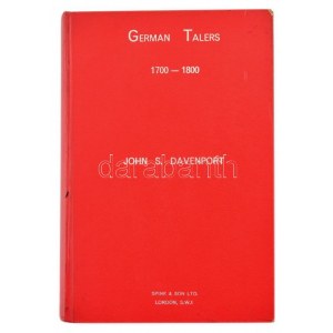 John S. Davenport: German Talers 1700-1800. - Második kiadás, 1965-ös árlista melléklettel. Spink & Son Ltd., London...