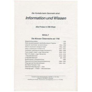 Austria Münzkatalog 1790-1989. Wien, Verlag Netto-Marktpreiskatalog. Egészvászon-kötés, használt, jó állapotban...
