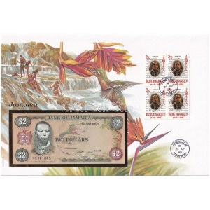 Jamaika 1993. 2$ felbélyegzett borítékban, bélyegzéssel T:I Jamaica 1993...