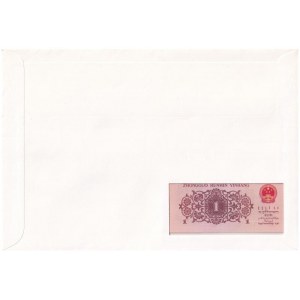 Kína 1962. 1J felbélyegzett borítékban, bélyegzéssel T:I China 1962. 1 Jiao in envelope with stamp and cancellation C...