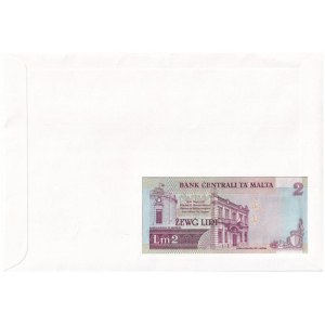 Málta 1994. 2L felbélyegzett borítékban, bélyegzéssel T:I Malta 1994. 2 Liri in envelope with stamp and cancellation C...