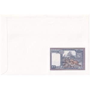 Nepál 1974. 1R felbélyegzett borítékban, bélyegzéssel T:I Nepal 1974...