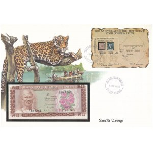 Sierra Leone 1984. 50c felbélyegzett borítékban, bélyegzéssel T:I Sierra Leone 1984...