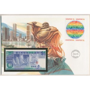 Szingapúr 1987. 1D borítékban, alkalmi bélyeggel és bélyegzéssel T:I Singapore 1987...