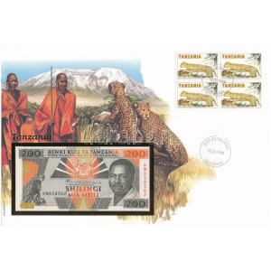 Tanzánia 1993. 200Sh felbélyegzett borítékban, bélyegzéssel T:I Tanzania 1993...