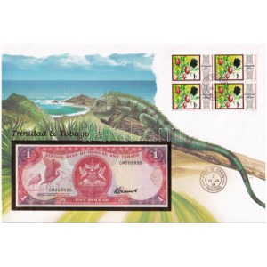 Trinidad és Tobago 1985. 1$ felbélyegzett borítékban, bélyegzéssel T:I Trinidad and Tobago 1985...