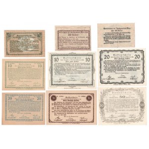 Ausztria 1920. 10h-50h (9xklf) T:I--III Austria 1920. 10 Heller - 50 Heller (9xdiff) C:AU-F