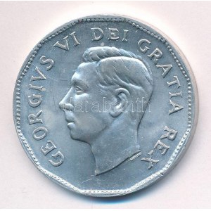 Kanada 1951. 5c Al Az ötcentes (Nickel) kétszáz éves évfordulója zseton (38mm) T:1- Canada 1951. 5 Cents Al ...