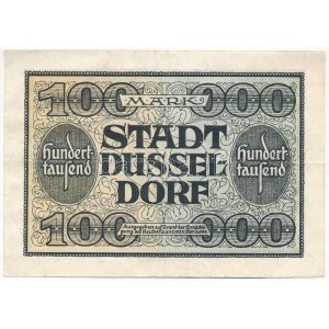 Németország / Weimari Köztársaság / Düsseldorf 1923. 100.000M T:III Germany / Weimar Republic / Düsseldorf 1923. 100...