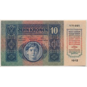 1915. 10K 1012 171981 T:II- szép papír Hungary 1915. Korona 1012 171981 C...