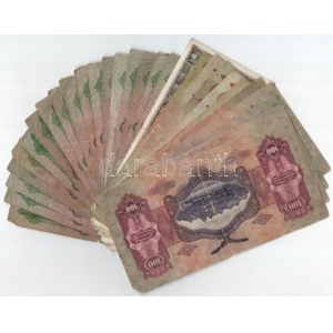 1930-1946. 30 darabos pengő bankjegy tétel T:III-IV folt