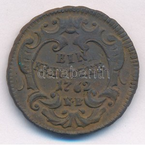 1762NB 1kr Lotharingiai Ferenc T:2 Huszár:1824., Unger III.:1299c