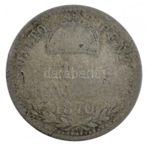 1870KB 10kr Ag Váltó Pénz T:3,3- patina Adamo M10.1