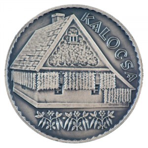 Csúcs Viktória (1934-) DN Kalocsa kétoldalas ezüstözött bronz emlékérem (60mm) T:1-