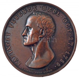 Anton Fabris (1792-1865) 1859. Kazinczy Ferenc szül: Oct. 27. 1759 / A Magyar Tudományos Akadémia Oct. 27. 1859...