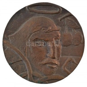 Farkas István Béla (1915-2005) DN Paul Gauguin kétoldalas bronz emlékérem (85mm) T:1-
