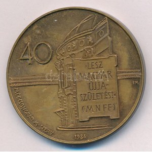 Fritz Mihály (1947-) 1984. Szeged felszabadulásának 40. évfordulója bronz emlékérem (42mm) T:1...
