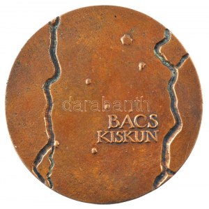 Lapis András (1942-) DN Kecskemét / Puszta Tourist - Bács-Kiskun megye kétoldalas bronz emlékérem (42,5mm) T...