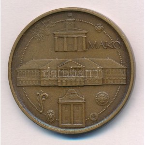 Lapis András (1942-) DN Makó / Szeged Tourist kétoldalas bronz emlékérem (42,5mm) T:1- patina...