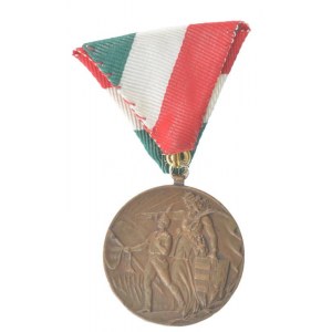 Maugsch Gyula (1882-1945) 1930. Pest-Pilis-Solt-Kiskun vármegye kétoldalas bronz birkózó díjérem pótolt szalaggal ...