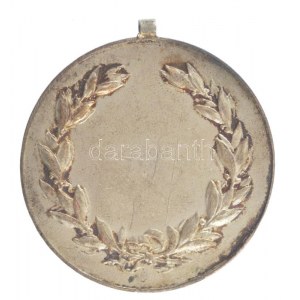 ~1930. Rúdugrás kétoldalas ezüstözött bronz díjérem füllel (38mm) T:2 patina