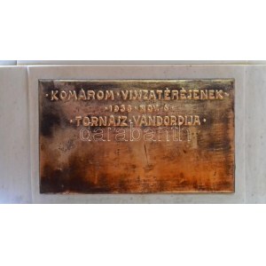 1938. Komárom visszatértének Tornász vándordíja 1938. nov. 6. lemez díjplakett nagyméretű...