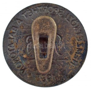 1938. VII. Nemzetközi Sporthét a Balatonon bronz gomblyukjelvény (29mm) T:2