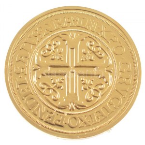 DN Történelmi aranypénzek - Portugaleser 10 Dukát 1574 aranyozott Cu-Ni utánveret COPY beütéssel (20g/38,61mm) T...
