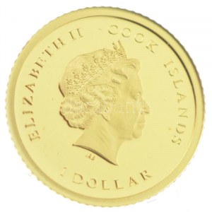 Cook-szigetek 2010. 1$ Au II. János Pál (0,5g/0,999) T:PP Cook Island 2010. 1 Dollar Au John Paul II (0,5g/0,999) C...