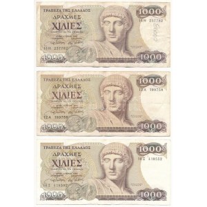 Görögország 1987. 1000Dr (3x) T:III Greece 1987. 1000 Drachmai (3x) C:F Krause P#202