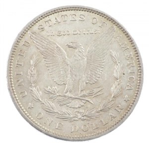 Amerikai Egyesült Államok 1896. 1$ Ag Morgan (26,78g) T:1,1- halvány patina USA 1896. 1 Dollar Ag Morgan (26,78g...