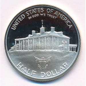 Amerikai Egyesült Államok 1982S 1/2$ Ag George Washington születésének 250. évfordulója T:PP USA 1982S 1...
