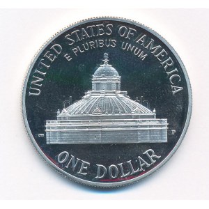 Amerikai Egyesült Államok 2000. 1$ Ag Kongresszusi Könyvtár T:PP USA 2000. 1 Dollar Ag Library of Congress T...