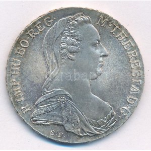 Ausztria 1780SF Tallér Ag Mária Terézia utánveret T:1-,2 Austria 1780SF Thaler Ag Maria Theresia restrike C:AU...